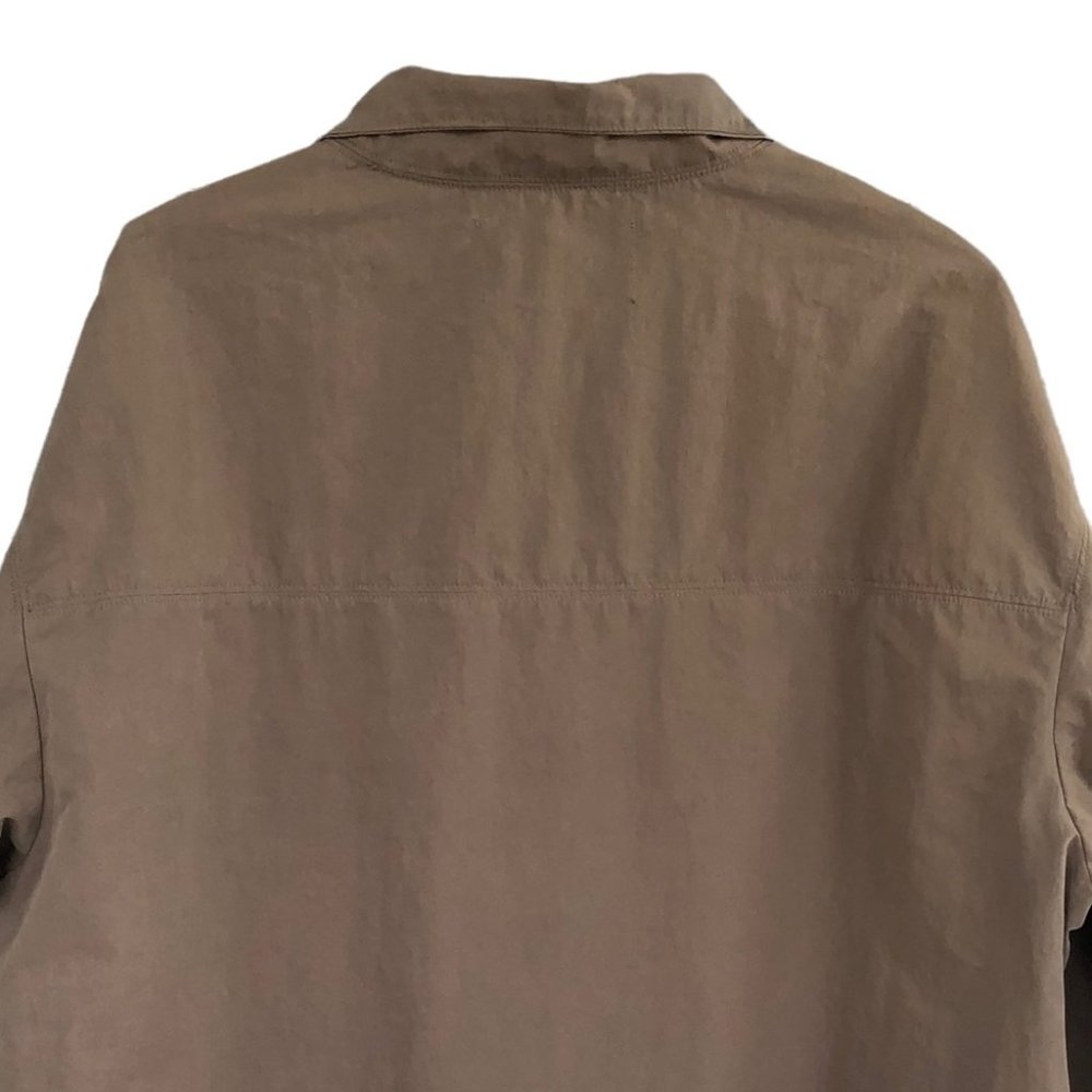 Oak + Fort Anorak Jacket Women’s XL Taupe Quarter Zip Large Front Pocket - Picture 4 of 10